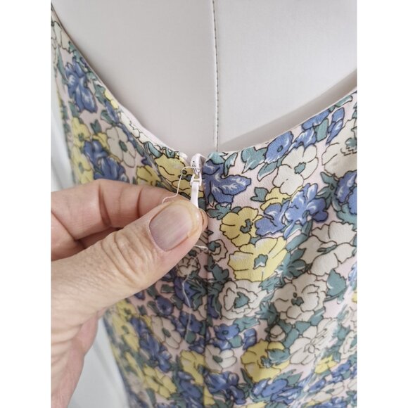 Lulus It's a Perfect Pick Pink Women Floral Print Cutout  Maxi Dress size MEDIUM - Picture 8 of 14